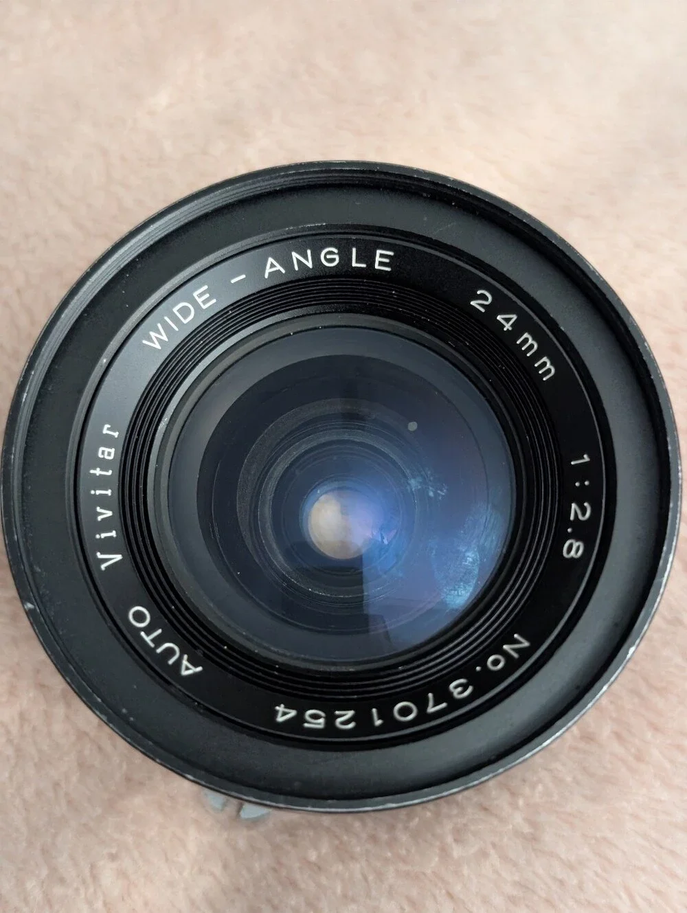 Vivitar 24mm f/2.8 manual focus wide-angle lens - scratch on lens (See Photos)